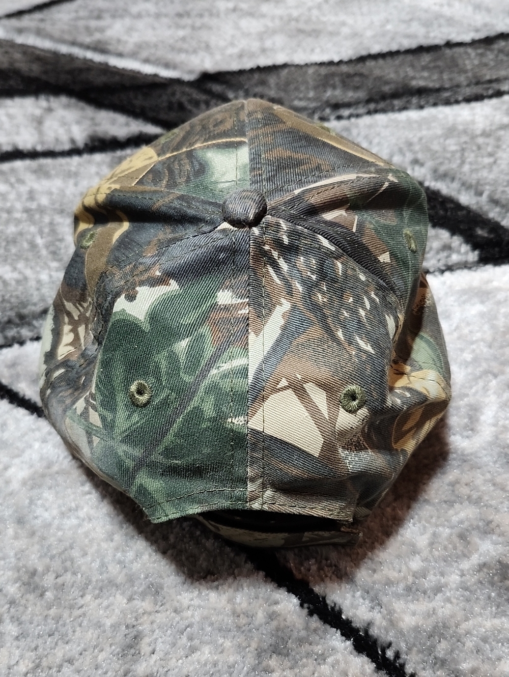 VINTAGE NISSIN JEEP RED EMBROIDERED CAMOUFLAGE COLLECTIBLE BASEBALL CAP HAT - Picture 5 of 13